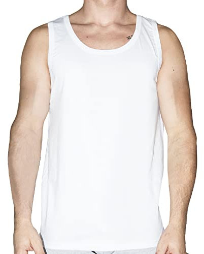 Canotte Uomo 100% Cotone Made in Italy - Multipack 3 Pezzi, Intimo Uomo Traspirante e Morbido, Lavorazione Artigianale, Alta Qualità e Comfort Duraturo (3XL, Bianco)