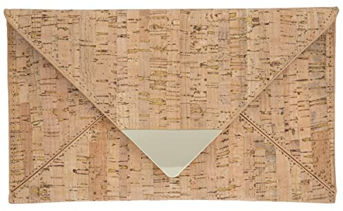 JNB Flache Clutch mit Korkumschlag, Solid42