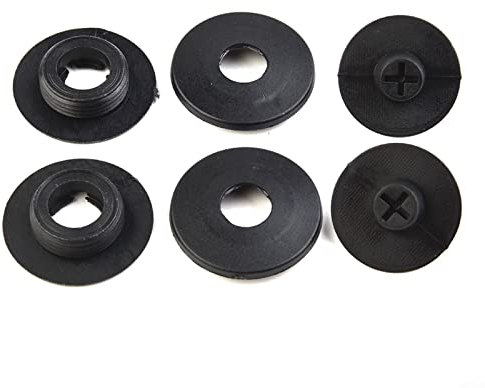 Klettteller Fußmatten Befestigung Halter Bodenhalter Autoteppich Gummimatten Druckknopf Halter Clips,Schwarz, 2er Set