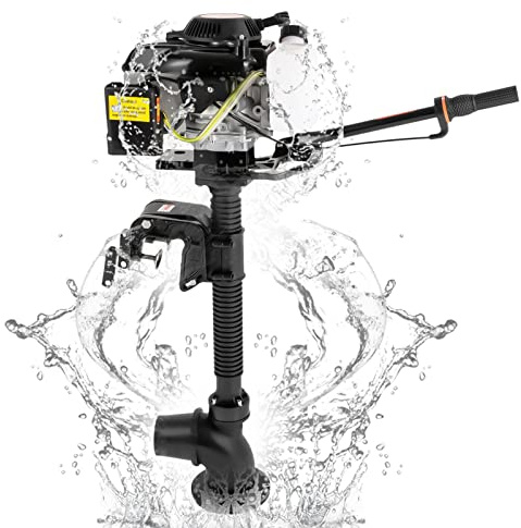 4 Stroke 4HP Outboard Motor Jet Pump CDI Wind Cooling Thrust Inflatable Fishing Boat Engine 55CC