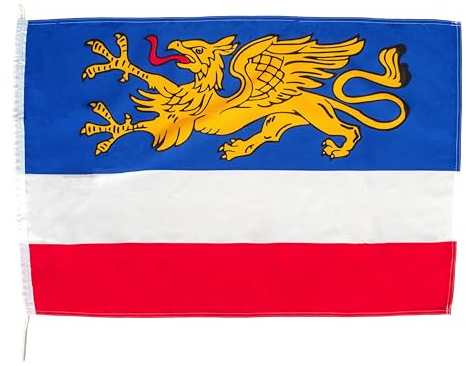 Netflags Flagge Rostock 150 x 250 cm Schiffsflagge mit 160 g/qm Stoffgewicht