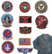 XoeLLe 11 Stück USA Flagge Maverick Patches Bestickt, Top Gun Aufnäher zum Aufbügeln, Air Force Navy Marine Army Jacke Tactical Military Logo Dekorative Applikation für Kleidung Jacke Jeans Cap