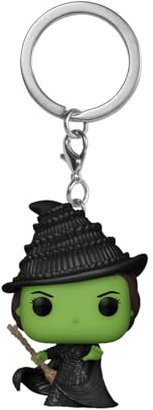Funko Pop! Keychain: Wicked - Elphaba - Neuartiger Schlüsselanhänger - Vinyl-Minifigur Zum Sammeln - Strumpffüller - Geschenkidee - Offizielle Handelswaren - Movies Fans - Minifigur