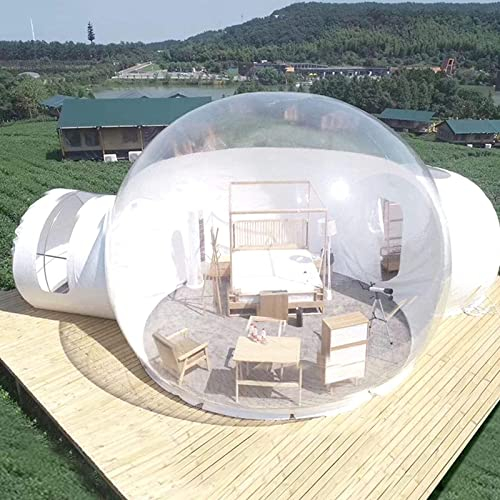 ATHUAH Aufblasbares Blasenzelt, B&B Scenic Area Hotel Restaurant Kuppelgewächshaus 5-7 Personen Zelt Camping, aufblasbares transparentes Zelt