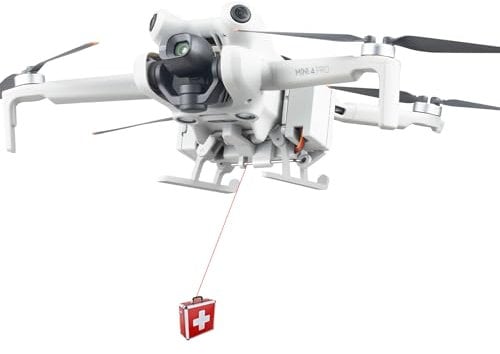 BeisDirect Drohne Airdrop System für DJI Mini 4 Pro Zubehör, Nutzlast/Lieferung/Transport Drop Release Device Thrower für DJI Mini 4 Pro Drohne