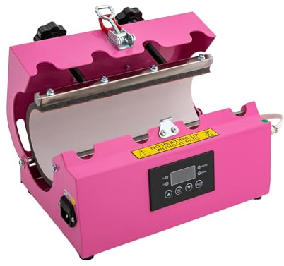 Machine à presser thermique améliorée pour sublimation de 11 oz-30 oz - 30 oz - Tumblers skinny Tumblers DIY Presser Mug Tasse à café Droite Bocaux en verre (Rose)