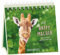 Tischkalender - Happymacher - Kalender 2025 - Grafik-Werkstatt-Verlag - Monatsplaner mit praktischem Aufsteller und Spiralbindung - 16 cm x 15 cm