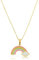 Made by Nami Mädchen Halskette mit Anhänger Regenbogen Geschenke für Mädchen Freundschaftskette (Regenbogen)