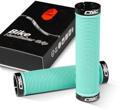 CNCLOL Mountain Bike Handlebar Grips,Bicycle Handlebar Grips for MTB/BMX,Blue