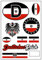 Daged Deutsches Reich Aufkleber Karte Stickerbogen - PKW Auto Fahne AK