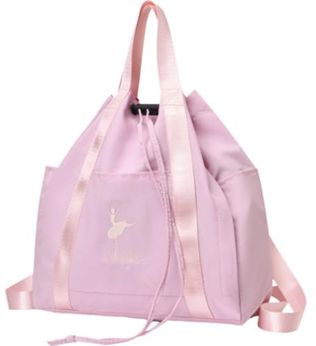 Vobumix Ballett Kordelzug Handtasche Kinder Wiederverwendbare Ballett Tasche Rucksack Tragbare Handheld Lagerung Tasche Latin Dance Tasche Für Kinder
