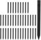 Lot de 40 Piquets de Sol en Plastique de 25 cm Noir, piquets de Bordure de Paysage, piquets de Tente pour extérieur, Jardin, pelouse, terrasse, tentes