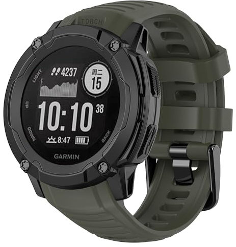 Silikon Armband für Garmin Instinct 2, Silikon Weiches Armbänder 22mm Ersatzarmband Sport Armband für Instinct 2, Instinct, Instinct Tactical, Instinct Tide, Instinct Esports, Instinct Solar
