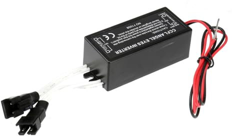 MOLUCKFU Wechselrichtertreiber 12-v Für Ccfl Angel Eyes Halo-Ringe Ersatz Kompatibel Mit Aftermarket-Ringen Abgedichtet 2-ausgänge Ccfl-lichtstecker Schutzfunktion