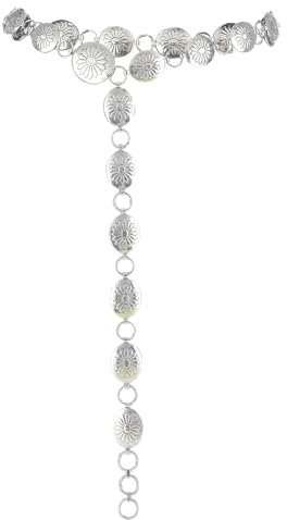 NICENEEDED Western Taillenkettengürtel Verstellbare Boho Hüftkette Metall Taillengürtel Renaissance Gürtel Mittelalter Taillenkette