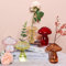 Oenothera 5 Stücke Deko Vase Bunt 5er Set, Pilzförmige Glasvase, Mini Vasen Set, Pilz Vasen Glas Propagation Station für Tischdeko