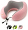 Trip Up Reisekissen Memory Foam – Nackenkissen Flugzeug & Auto – ergonomisch, samtweich, atmungsaktiv – waschbar & einstellbar – Rosa (Bubblegum Pink)
