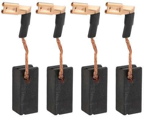 ECSiNG 2 pares de escobillas de carbono de repuesto N183725 compatibles con amoladora angular Dewalt DWE4050 DWE4887N DWE4056 DWE4057 DWE4157 (16 x 7,7 x 6 mm)