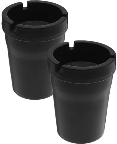 Flaconi Cenicero Coche,Cenicero con Tapa,Cenicero De Coche Universal,Ceniceros De Plástico Para Automóviles,Cenicero Portatil,Adecuado para Automóviles,SUV,Vehículos Recreativos y Oficinas