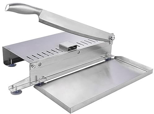 CIYODO Cuchillo Para Trinchar De Acero Inoxidable Cortadora De Costillas y Pollo Para Cortar Carne Congelada Fiambres y Pescado Casa