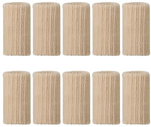 Coptiner Finger Protectors,10 Pcs Sport Finger Sleeves Protectors,Nude Elastic Thumb Compression Splint Brace Support Protector for Basketball Volleyball Sports Relieve Arthritis