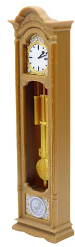 Miniatur Pendeluhr 1:12 Vintage Dekoration Pendeluhr Puppenhaus Zubehör für Zuhause Büro Schreibtisch Schrank Regal Wohnzimmer Schlafzimmer