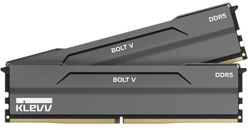 KLEVV Bolt V DDR5 64GB (2x32GB) 6000MHz CL30 A-Die 1.35V Gaming Desktop Ram Memory XMP 3.0 / AMD Expo Ready (KD5BGUA80-60A300H)