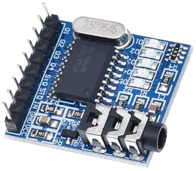 Tuidzljd Modulo di Decodifica Vocale DTMF MT8870, Modulo Telefonico, Modulo di Riconoscimento Vocale, Scheda di Rilevamento Vocale con Indicatori LED e Pin.