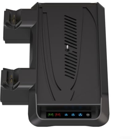 Kühlstation für PS5 Pro Slim mit Lüfter und Ladefunktion(Black)
