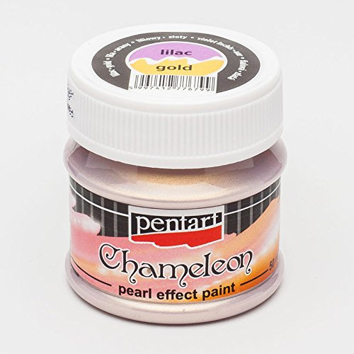 Zita's Creative Acrylfarbe Chamäleon 50ml - lila-gold, Perlmuttfarbe, Bastelfarbe, Acrylfarbe