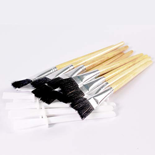 Pasting Paint Brushes and Plastic PVA Glue Spreaders Pack of 20 for Kids Art & Crafts by BCreative ®