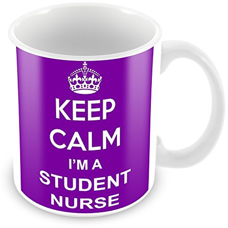 FT Keep Calm I'm A Student Nurse Design Purple Mug