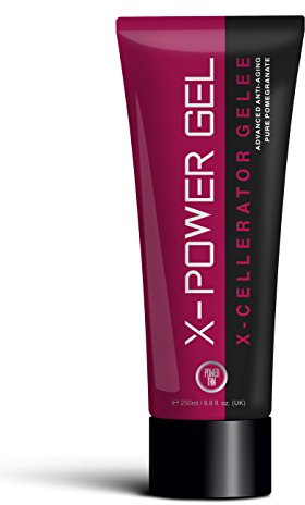 X-Power Gel Sunbed Tanning Accelerator Fast Absorbing Tanning Gel with Hemp & Vitamin E Deep Long-Lasting Tan Tingle-Free Pomegranate Fragrance For All Skin Types | 250ml
