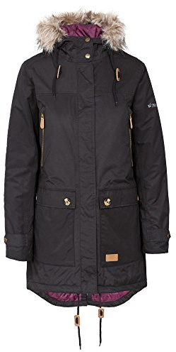 Trespass Damen Clea Jacke, gefütter, wasserfest (2XL) (Schwarz)