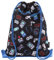FRINGOO® Kinder-Turnbeutel mit Frontreißverschluss Sporttasche Schulrucksack 34 x 42 cm