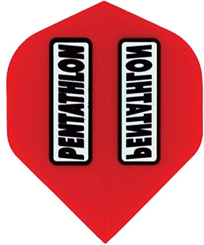 MS-DARTSHOP Dart Flights Pentathlon Standard Polyester (Rot)