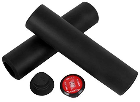 VGEBY1 Fahrrad Lenkergriffe, 1 Paar Super Light Lenkergriffe Anti-rutschfeste Stoßfest Silikagelgriff Mit Endstecker Für Fahrrad Rennrad Mountainbike(Schwarz) Fahrräder Und Ersatzteile