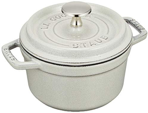 staub La Cocotte Round 40501-419 Pico Cocotte Round Campagne 5.5 inches (14 cm) Small, Both Handed Casting, Enameled Pot, Induction Compatible, Japanese Authentic Product with Serial Number