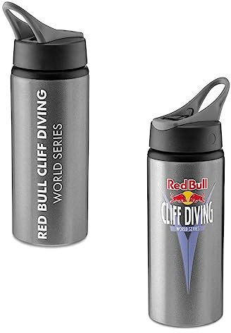 Red Bull Cliff Diving Trinkflasche - Splash - silbern Flasche 0.6 l Bottle RCD