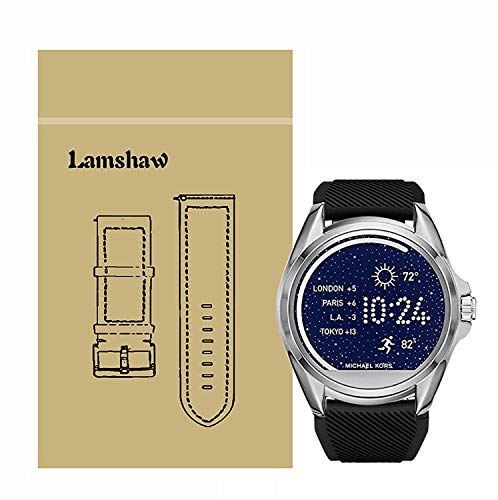 LvBu Cinturino compatibile con Michael Kors Bradshaw, Sport Silicone Classic di ricambio per orologio Michael Kors Access Bradshaw Smartwatch, Classico