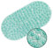 WELTRXE Bathtub Mat Non Slip Shower Mat for Inside Bath, Anti Mould Anti Slip Bath Mats, 69 x 36 cm Oval Pebble PVC Bathroom Bath Tub Mat with Suction Cups & Drain Holes, Machine Washable, Jade Green