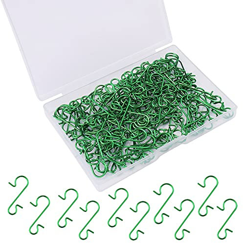 120PCS Christmas Bauble Ornament Hooks, S-Shaped Metal Hanger Xmas Tree Hanging Hooks for Christmas Tree Hanging Decoration