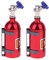 KEEDA Lot de 2 bouteilles d'azote en métal avec support pour voiture Crawler 1/10 RC TRX4 D90 Axial Scx10 (rouge)