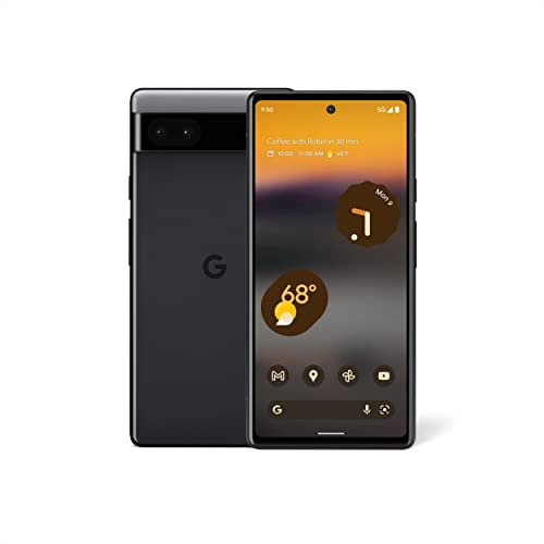 Google Pixel 6A - Smartphone 128GB, 6GB RAM, Dual Sim, Charcoal Black (Renewed)