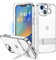 Niunisi Magnetic Case for iPhone 14 Case 6.1-Inch (2022), Slim Kickstand with Screen Protector Compatible with Magsafe Shockproof Translucent Matte Cases Phone Case Cover (Kickstand Clear)