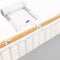 Bettumrandung Babybett, Kinderbett Umrandung 180x30 cm Bettumrandung, Nestchen Babybett Umrandung, gitterbett Schutz Rosetgrey
