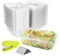SENENQU 101 Stück Cupcake-Boxen Klare - 22x14x7.5CM Einzelne Kuchenboxen, Kuchen Verpackung Plastik für Große Muffins, Salat, Käse, Kuchen, Pasta, Geeignet für Geschenke, Party, Hochzeit, Konditorei
