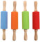 NUOBESTY Mini mattarello per bambini da 20 cm, arancione, blu) giocattoli per bambini