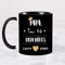 Wanapix | Tasse Personnalisée Fête des Pères | Tasse à Café Personnalisable | Céramique Mug Fete des Pères | cadeaux papa | Va au micro-ondes | Noir - Papa, tu es mon héros