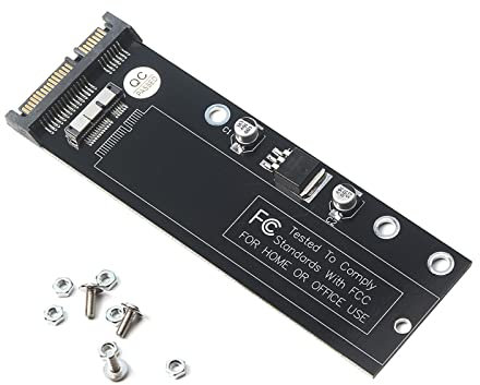 MOUDOAUER Laptop SSD to SATA Converter 12+6 Pin Adapter Card SSD Replacement for Macbook Air 2010 2011